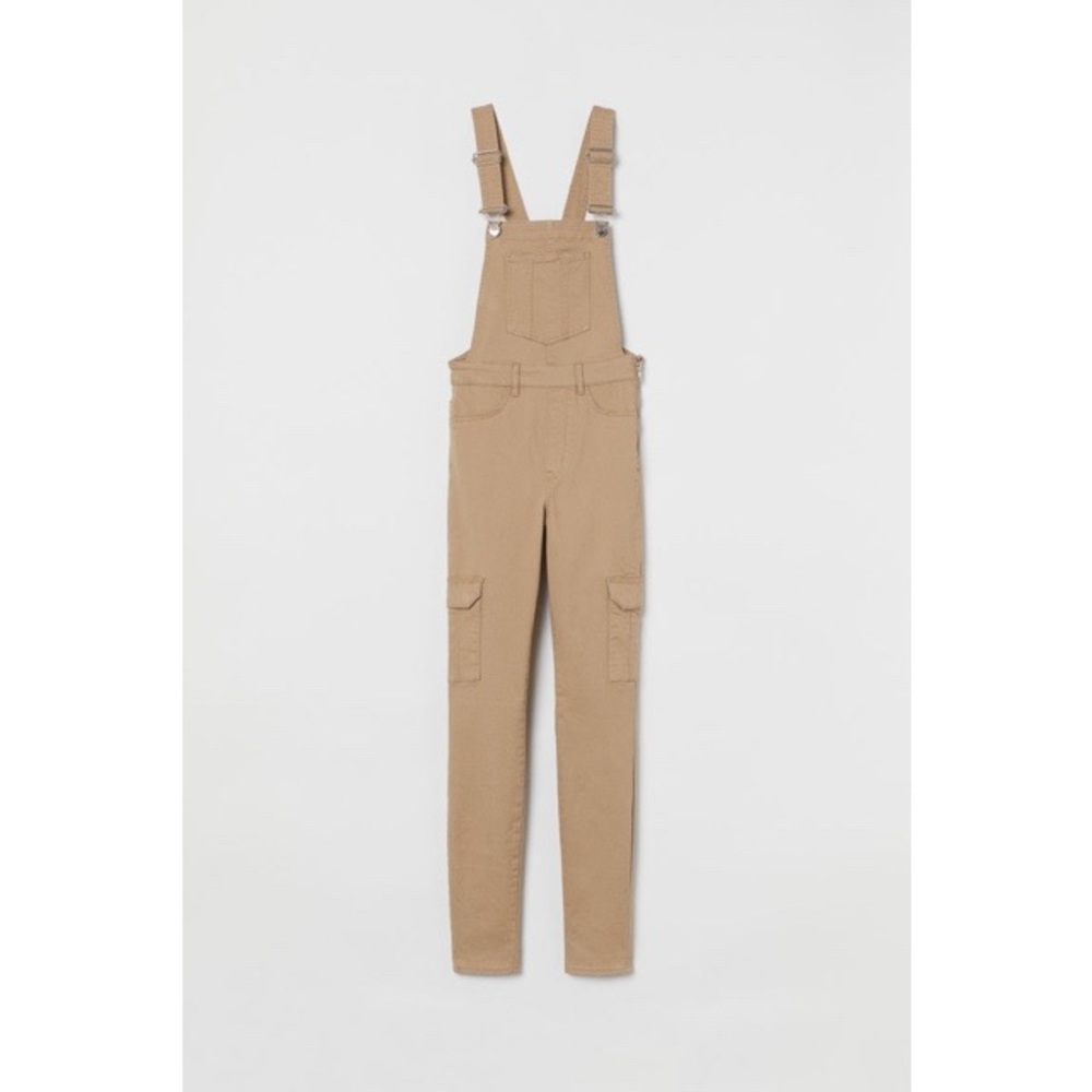 Denim Beige Overalls